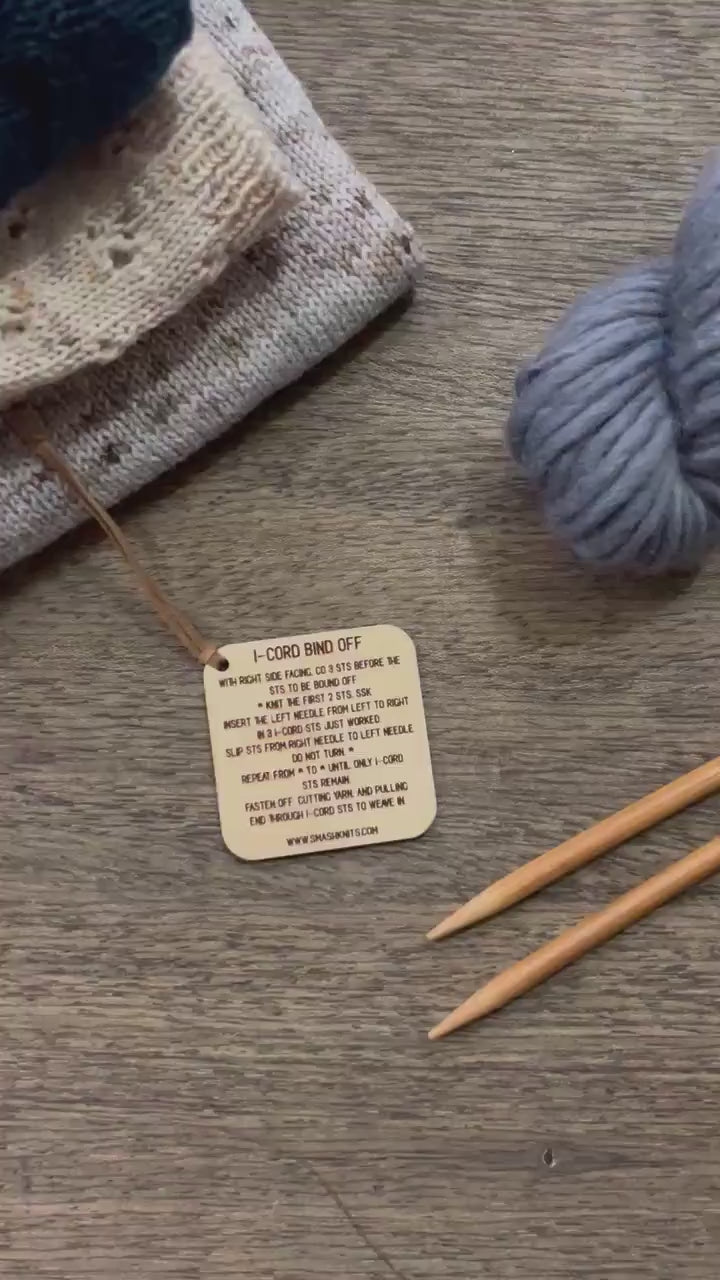 Mini Tool for Knitting Wooden Knitting Reference - I CORD Instructions
