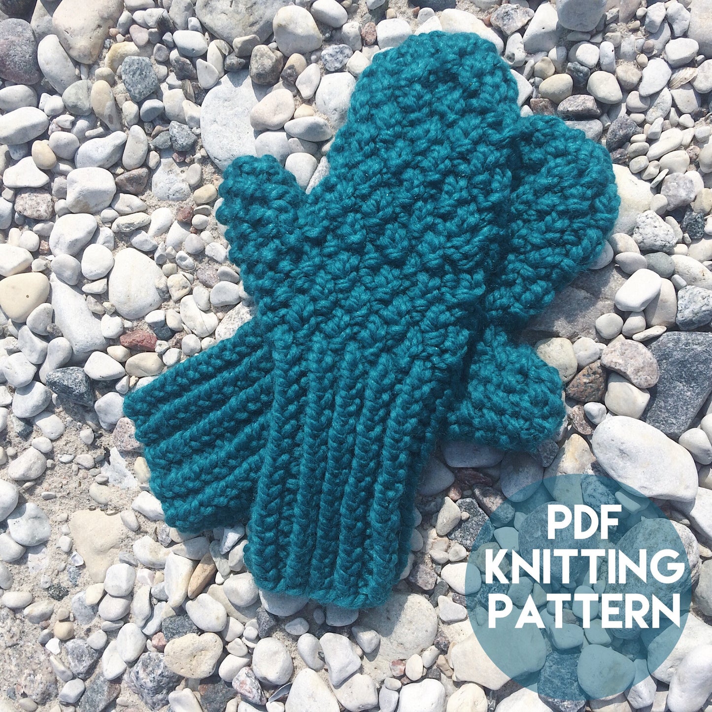 Instant Download Knitting Pattern - Knit Mitten Pattern - Mitten Knitting Pattern - Chunky Mittens Pattern Unisex Knitting Pattern