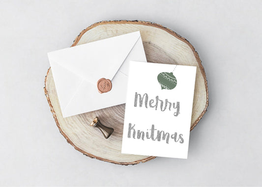 Printable Christmas Knitting Gift Tag or Card