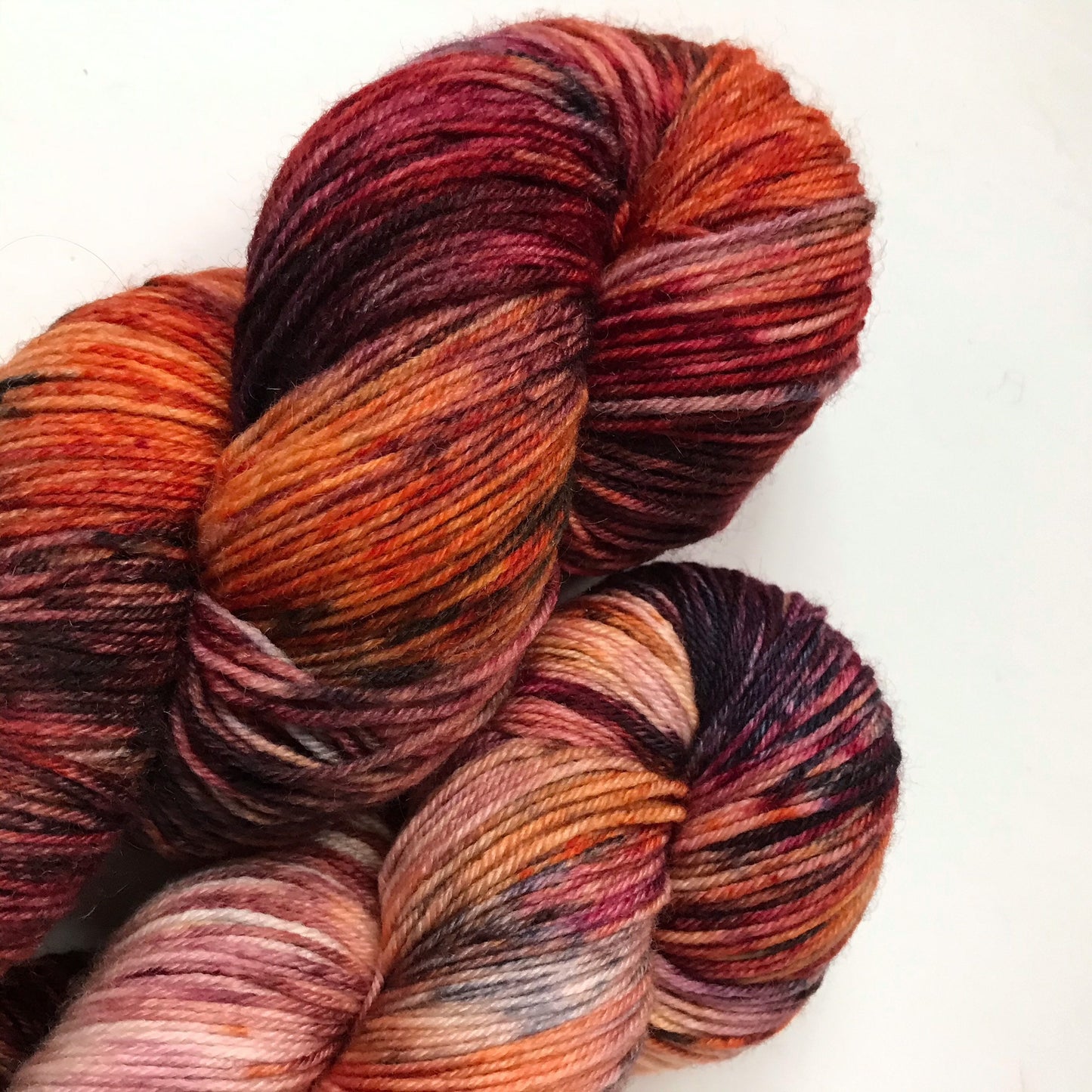 CRUNCHING LEAVES Burgundy Orange Navy Cream SS