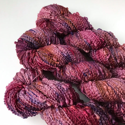 FALL SPLENDOR - Purple Pink Brown Gold Slub