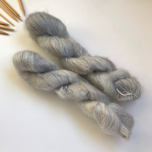 WHISPER - Light Grey Tonal Neutral Mohair