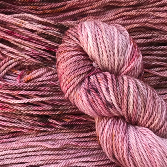 POCKETFUL of POSIES - Pink Cream Mauve Rust Burgundy Worsted