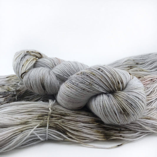 LAND OF THE SILVER BIRCH - Grey Brown Speckled Neutral SS