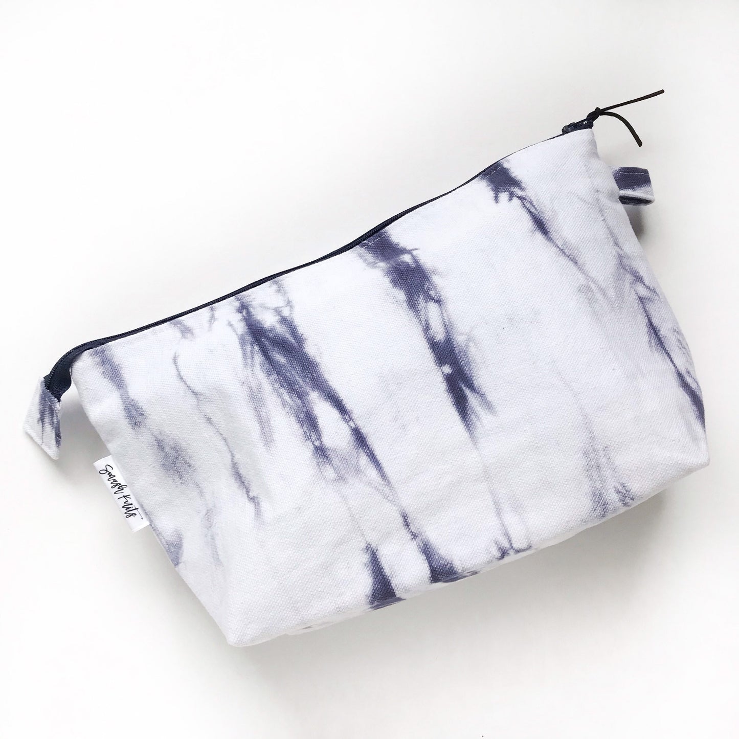 Canvas Cotton Knitting Project Bag, Boxy Medium Sized Travel Cosmetics and Accessories Case