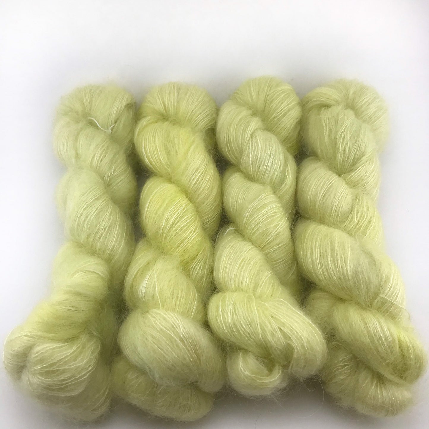 GLOWBUG - Yellow Green Neon Lace Weight Mohair