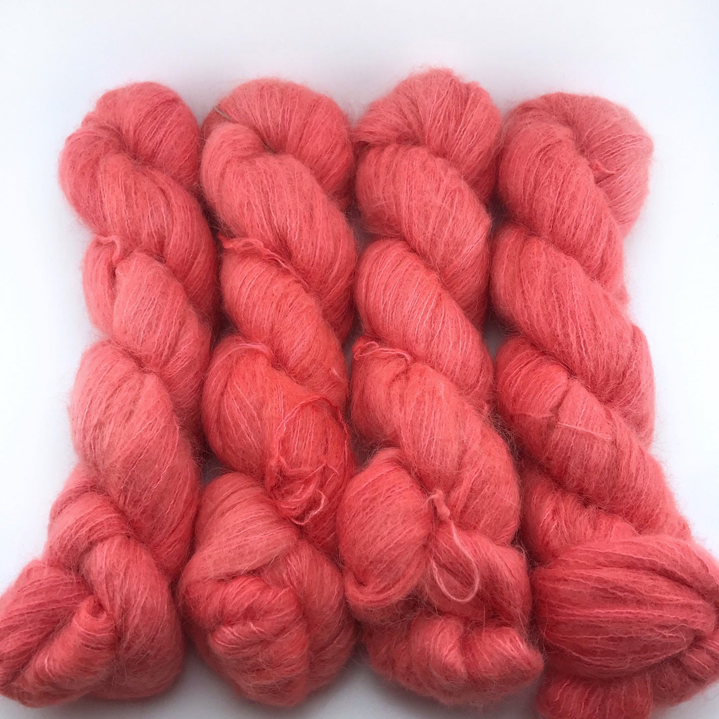 ROE - Orange Pink Red Neon Suri Alpaca Mulberry Silk