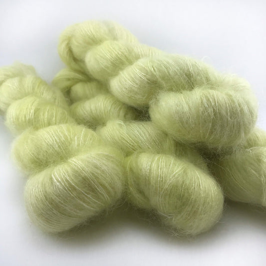 GLOWBUG - Yellow Green Neon Lace Weight Mohair