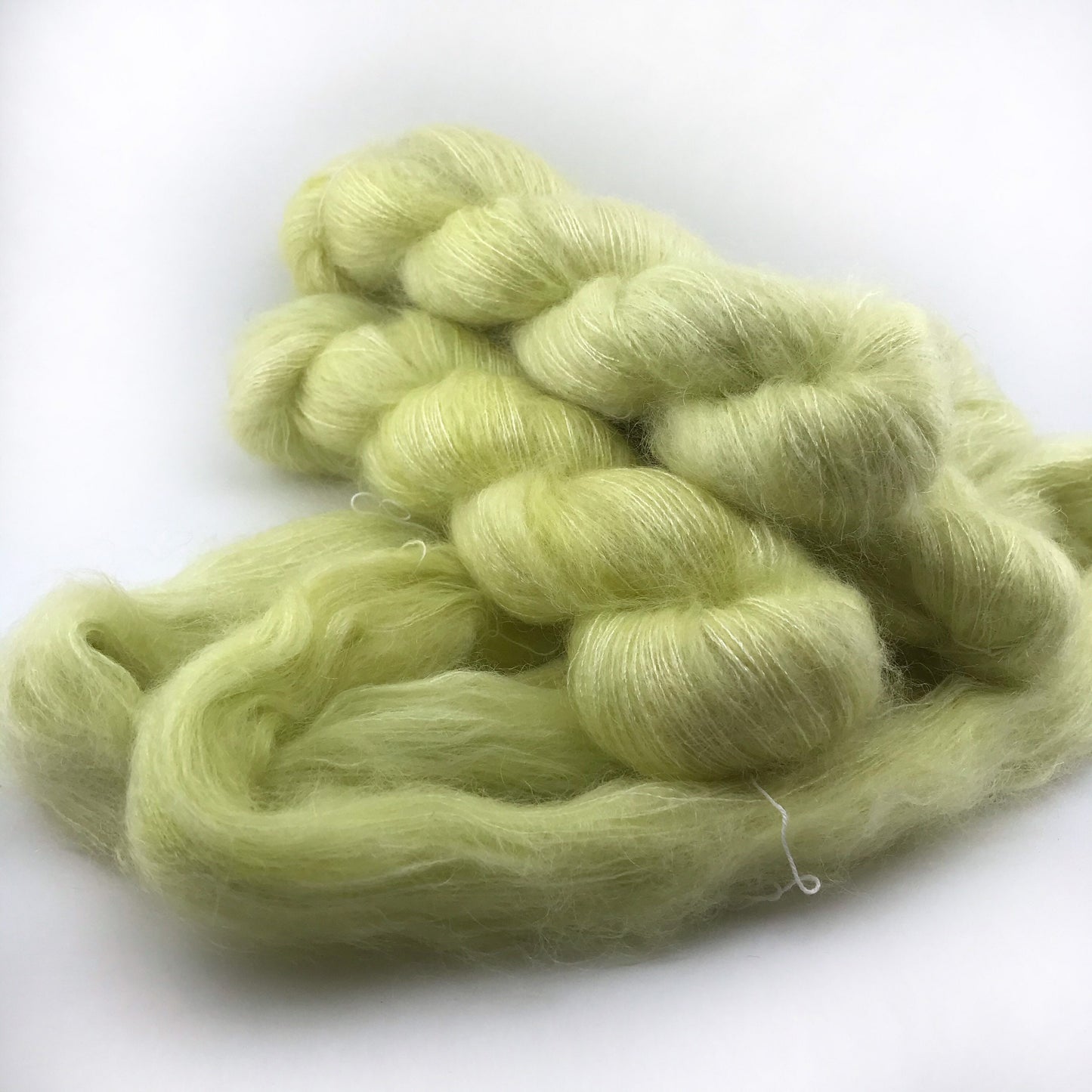 GLOWBUG - Yellow Green Neon Lace Weight Mohair