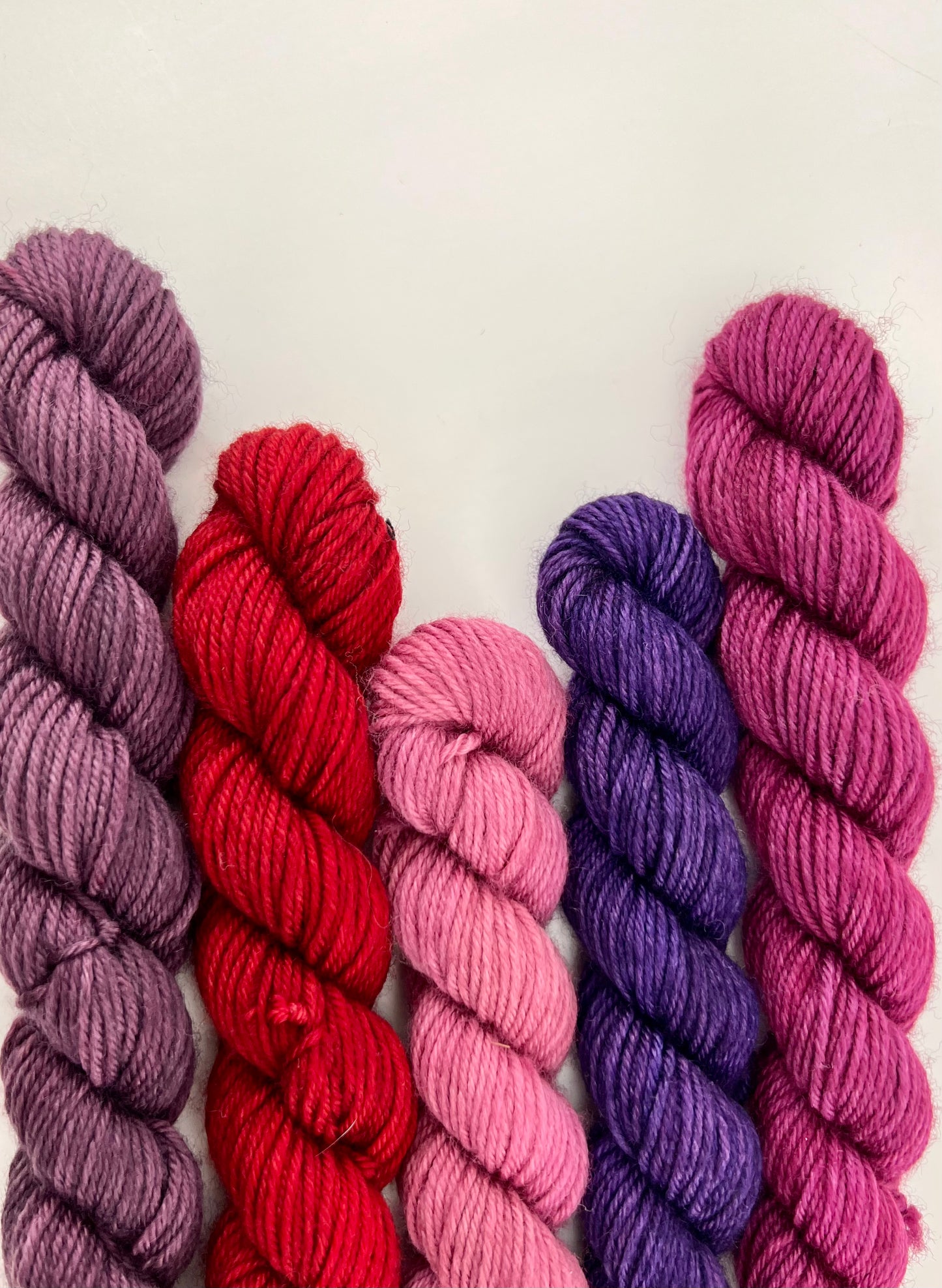 Bad Valentine Mini Skein Set PINKS PURPLE RED