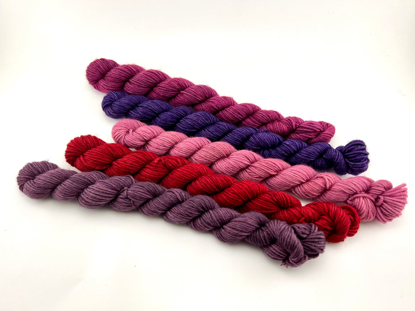 Bad Valentine Mini Skein Set PINKS PURPLE RED