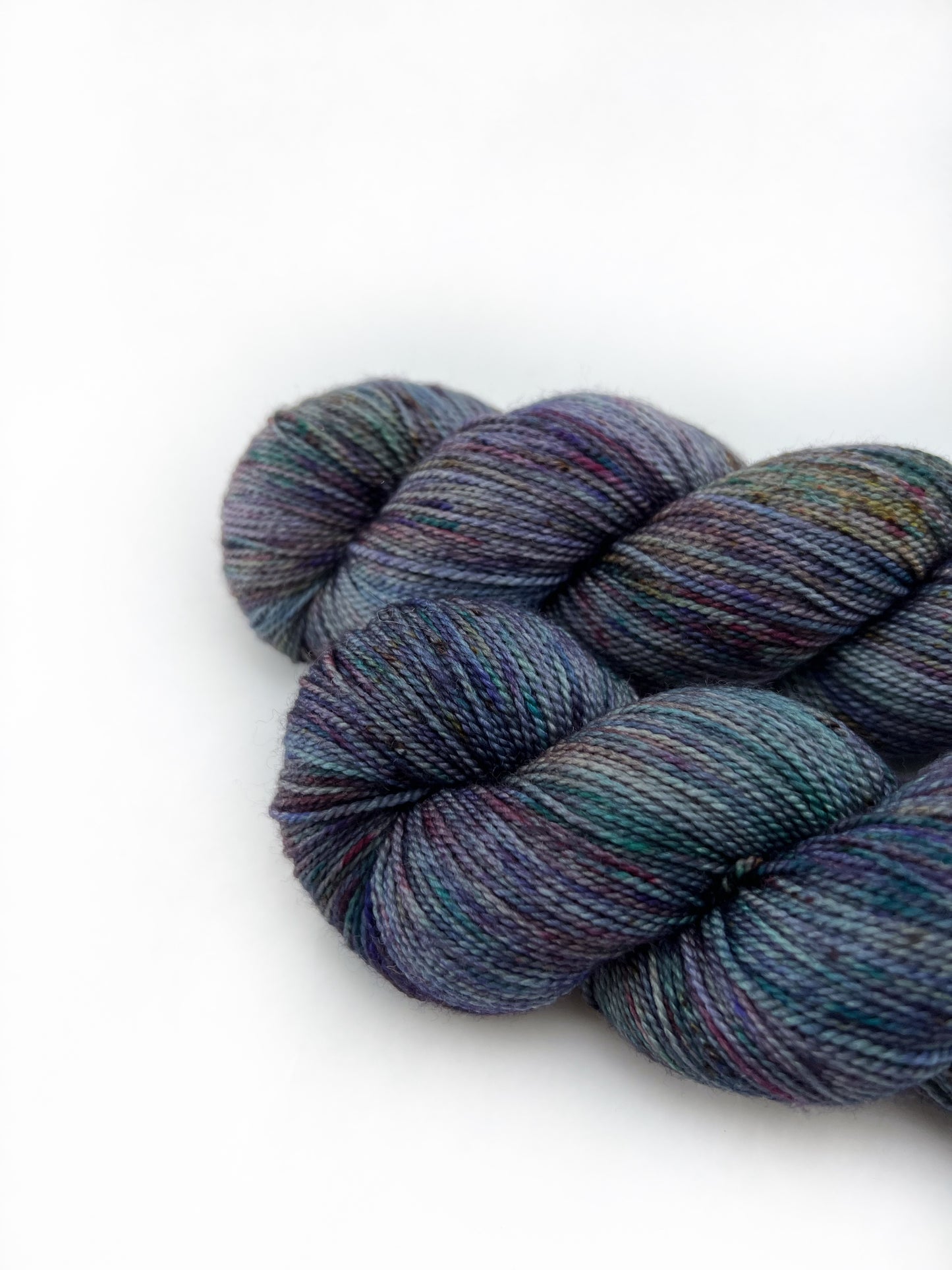 HI TWIST OOAK  #12 - Dark Blue Green Speckled Variegated